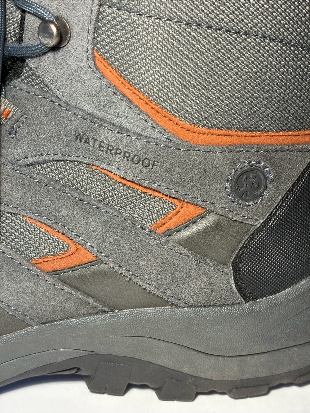 Northside Men's Gray and Black Hiking Boots with Orange Accents - Picture 2 of 9
